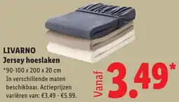 Lidl Livarno Jersey Hoeslaken aanbieding