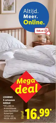 Lidl Livarno 4 Seizoenen Dekbed aanbieding