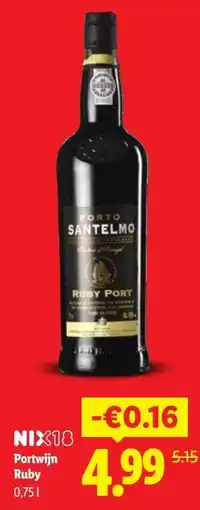 Lidl NIX18 Portwijn Ruby aanbieding