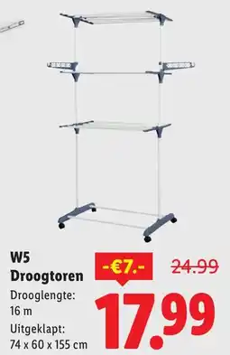 Lidl W5 Droogtoren aanbieding