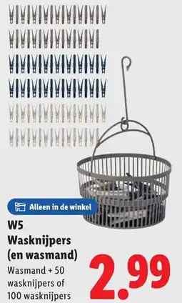 Lidl W5 Wasknijpers aanbieding