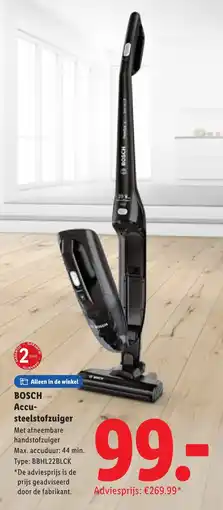 Lidl Bosch Accu Steelstofzuiger aanbieding