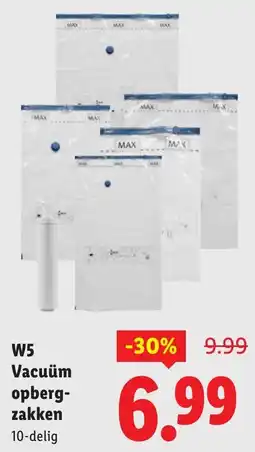 Lidl W5 Vacuüm Opbergzakken aanbieding
