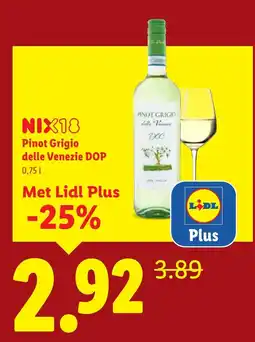 Lidl NIX18 Pinot Grigio delle Venezie DOP aanbieding