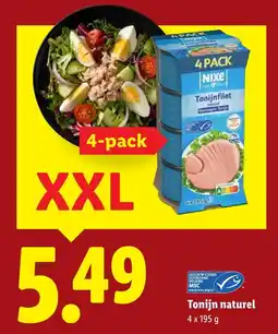 Lidl Tonijnfilet naturel aanbieding