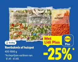 Lidl Roerbakmix of hutspot aanbieding