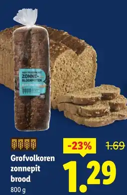 Lidl Grofvolkoren zonnepit brood aanbieding
