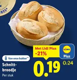 Lidl Schnitt-broodje aanbieding