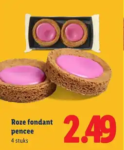 Lidl Roze fondant pencee aanbieding