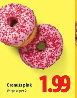 Lidl Cronuts pink aanbieding