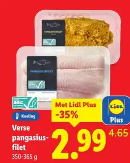 Lidl Verse pangasius- filet aanbieding