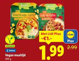 Lidl Vegan maaltijd aanbieding