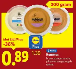 Lidl Hummus aanbieding
