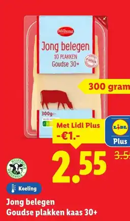 Lidl Goudse plakken kaas 30+ aanbieding