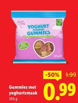 Lidl Gummies met yoghurtsmaak aanbieding