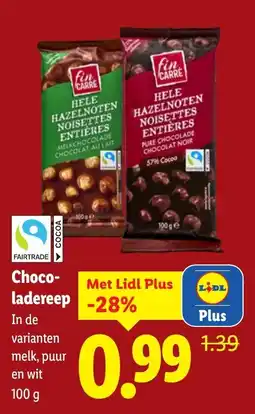 Lidl Choco- ladereep aanbieding