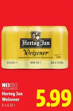 Lidl Hertog Jan Weizener aanbieding