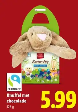 Lidl Knuffel met chocolade aanbieding