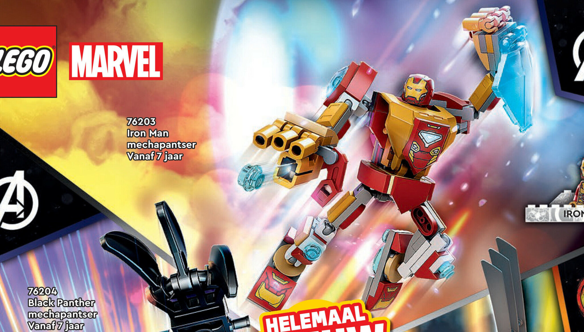 Lego Marvel 76203 Iron Man mechpantser aanbieding bij Top1Toys
