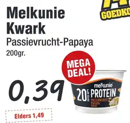 Budget Food Melkunie Kwark Passievrucht-Papaya aanbieding