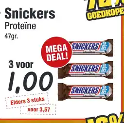 Budget Food Snickers Proteïne aanbieding