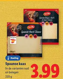 Lidl Spaanse kaas aanbieding