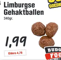 Budget Food Limburgse Gehaktballen aanbieding