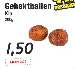 Budget Food Gehaktballen Kip aanbieding