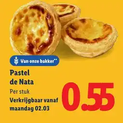 Lidl Pastel de Nata aanbieding