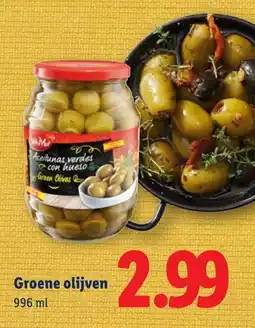 Lidl Groene olijven aanbieding