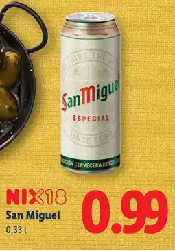 Lidl NIX18 San Miguel aanbieding