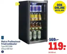 Makro Metro Professional frisdrankkoeler T aanbieding