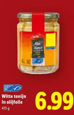 Lidl Witte tonijn in olijfolie aanbieding
