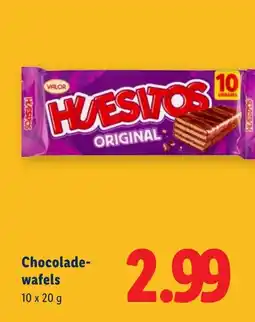 Lidl Chocolade- wafels aanbieding