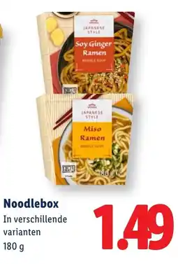 Lidl Noodlebox aanbieding