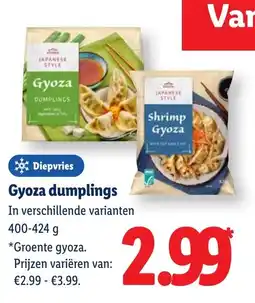 Lidl Gyoza dumplings aanbieding