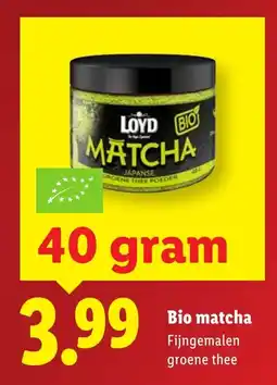 Lidl Bio matcha aanbieding