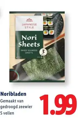 Lidl Noribladen aanbieding