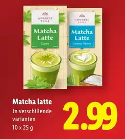 Lidl Matcha Latte aanbieding