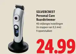 Lidl Silvercrest personal care baardtrimmer aanbieding