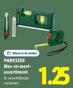 Lidl Mes-en meet- assortiment aanbieding