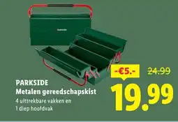 Lidl Parkside metalen gereedschapskist aanbieding