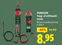 Lidl Parkside tang-of stiftmulti- aanbieding