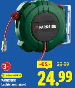 Lidl Parkside luchtslanghaspel aanbieding