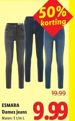 Lidl Esmara dames jeans aanbieding