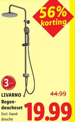 Lidl Livarno regen- doucheset aanbieding