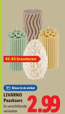 Lidl Livarno paaskaars aanbieding