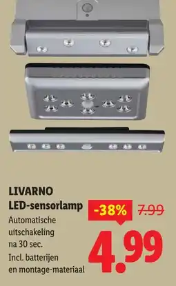 Lidl Livarno led-sensorlamp aanbieding