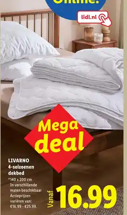 Lidl Livarno 4-seizoenen dekbed aanbieding
