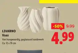 Lidl Livarno vaas aanbieding
